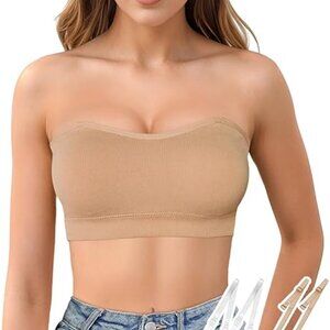 KARÈS Kara Non Slip Convertible Soft and Stretchy Bandeau Bra NEVER WORN